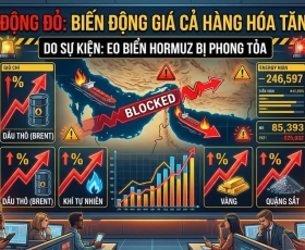 BÁO ĐỘNG ĐỎ: EO BIỂN HORMUZ BỊ PHONG TỎA – CHUỖI CUNG ỨNG ĐỨT GÃY, "CƠN LỐC" TĂNG GIÁ HÀNG HÓA SẮP CÀN QUÉT THỊ TRƯỜNG VIỆT?