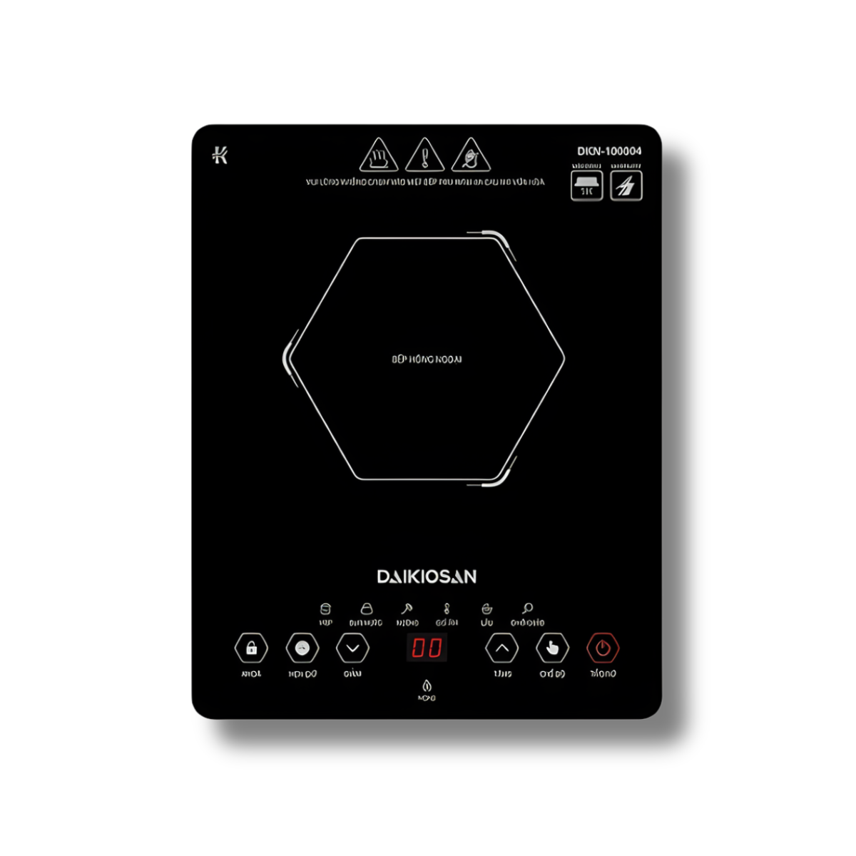 Bếp Hồng Ngoại Đơn Daikiosan DKN-100004 | Không Kén Nồi 2000W Mặt Kính Ceramic