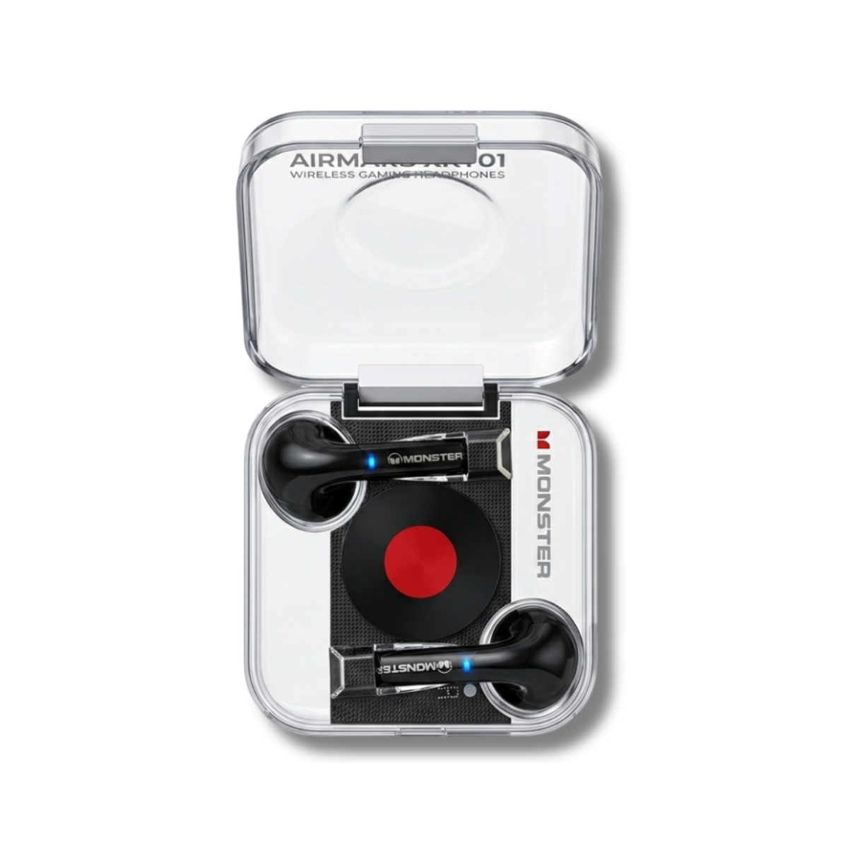 Tai nghe Bluetooth Monster Airmars XKT01 Gaming | Hộp Trong Suốt | Game Mode | Bluetooth 5.3