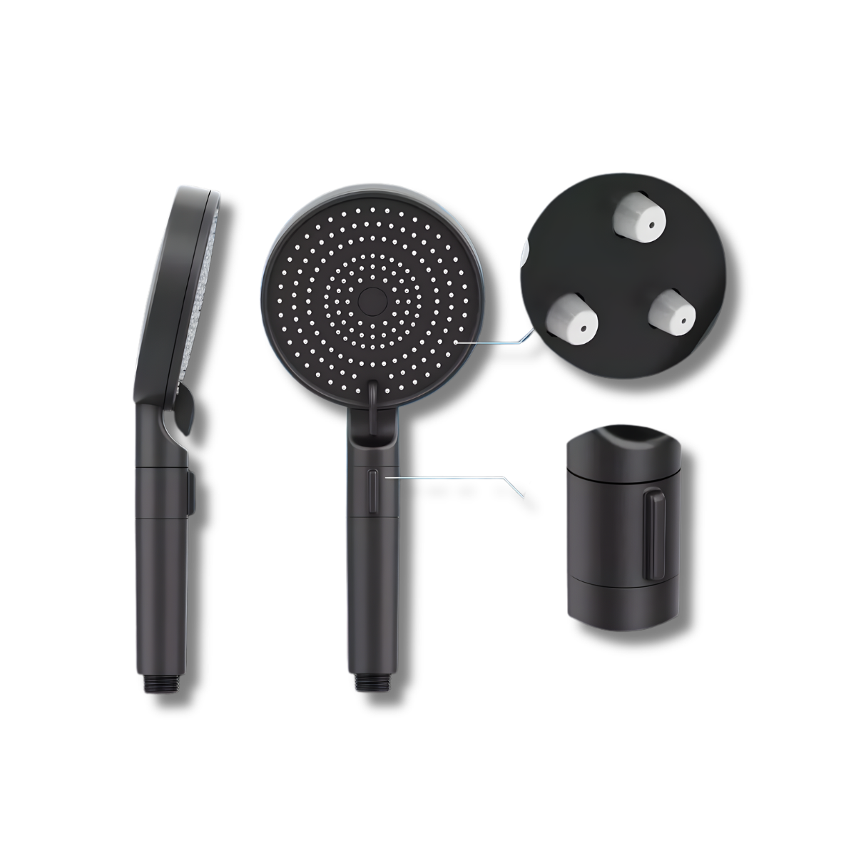 Vòi Hoa Sen Tăng Áp 3 Cấp Độ TOCLL | Tiết Kiệm Nước Thông Minh