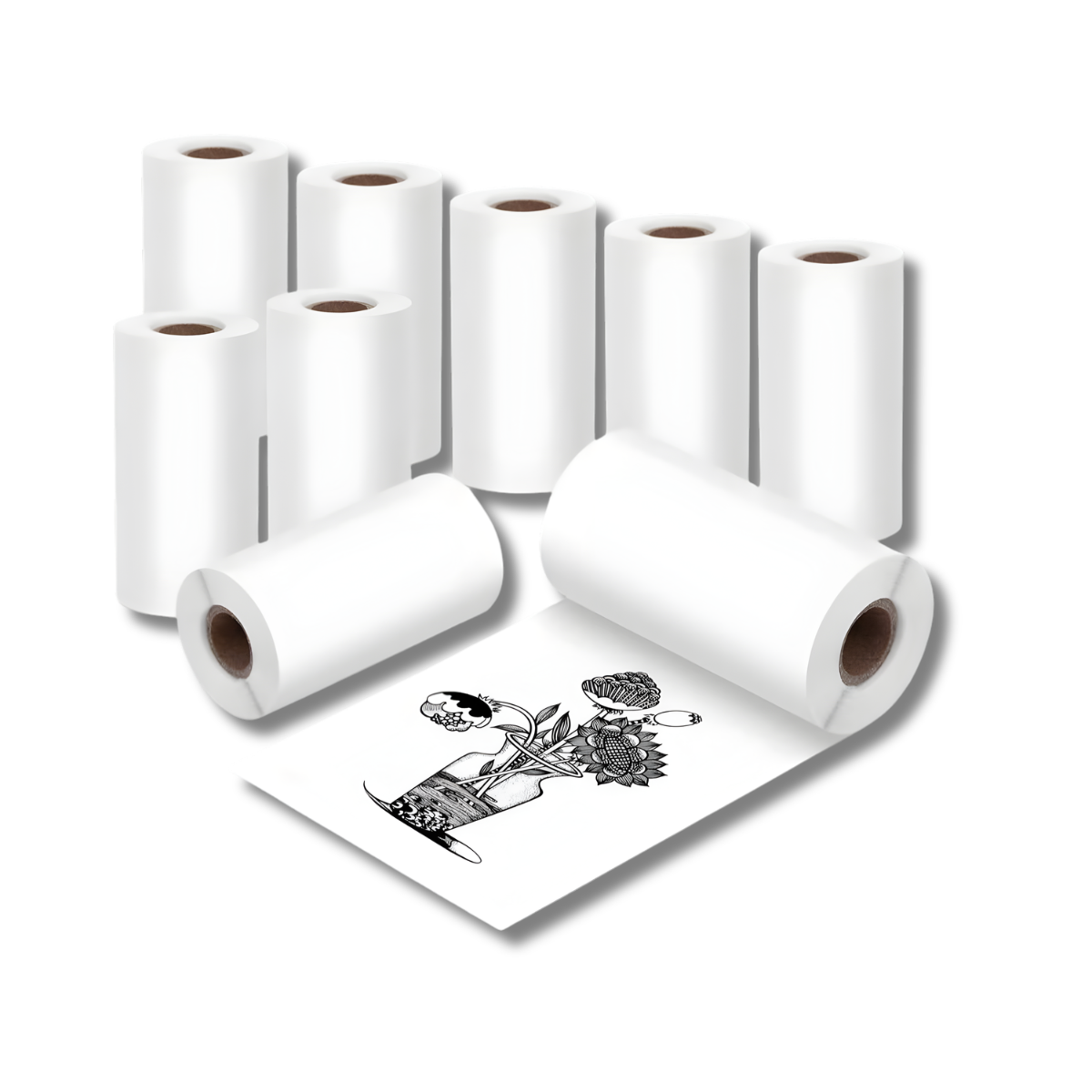 Cuộn giấy decal nhiệt dán cho HPRT L8 – In nhãn thông minh, Lưu mực 2 năm