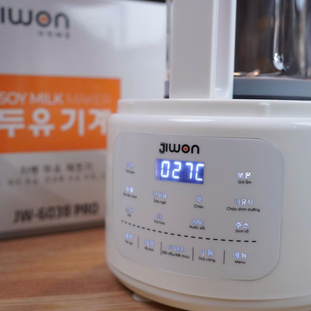 Máy Làm Sữa Hạt Chống Ồn Jiwon JW-6038 Pro | Đa Năng 1.75L 800W