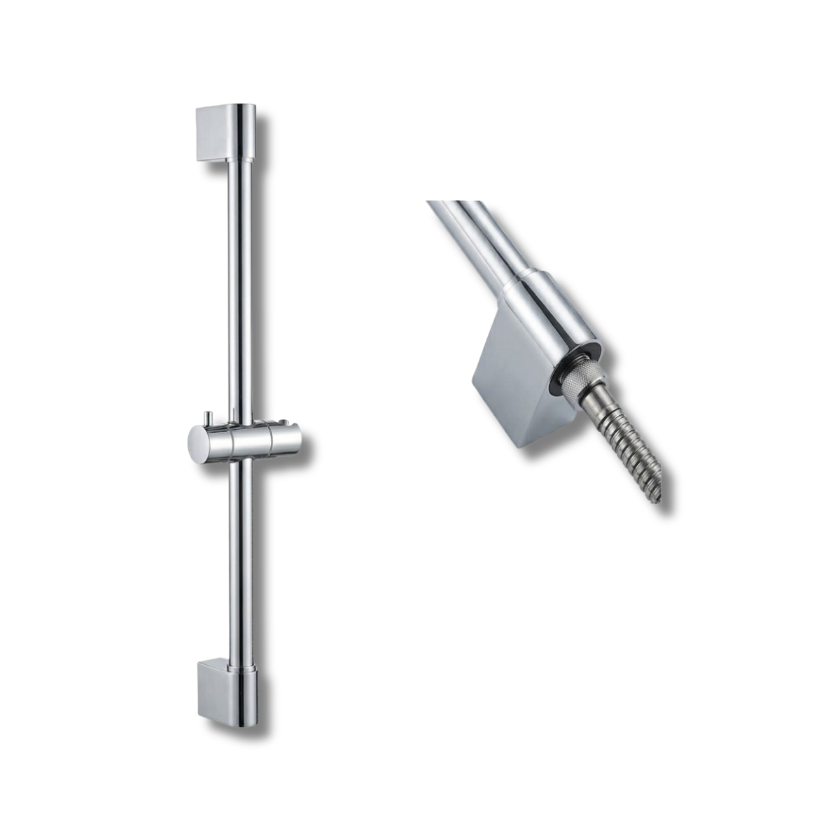 Thanh Nâng Vòi Hoa Sen Diiib Silver | Inox 304 & ABS Cao Cấp