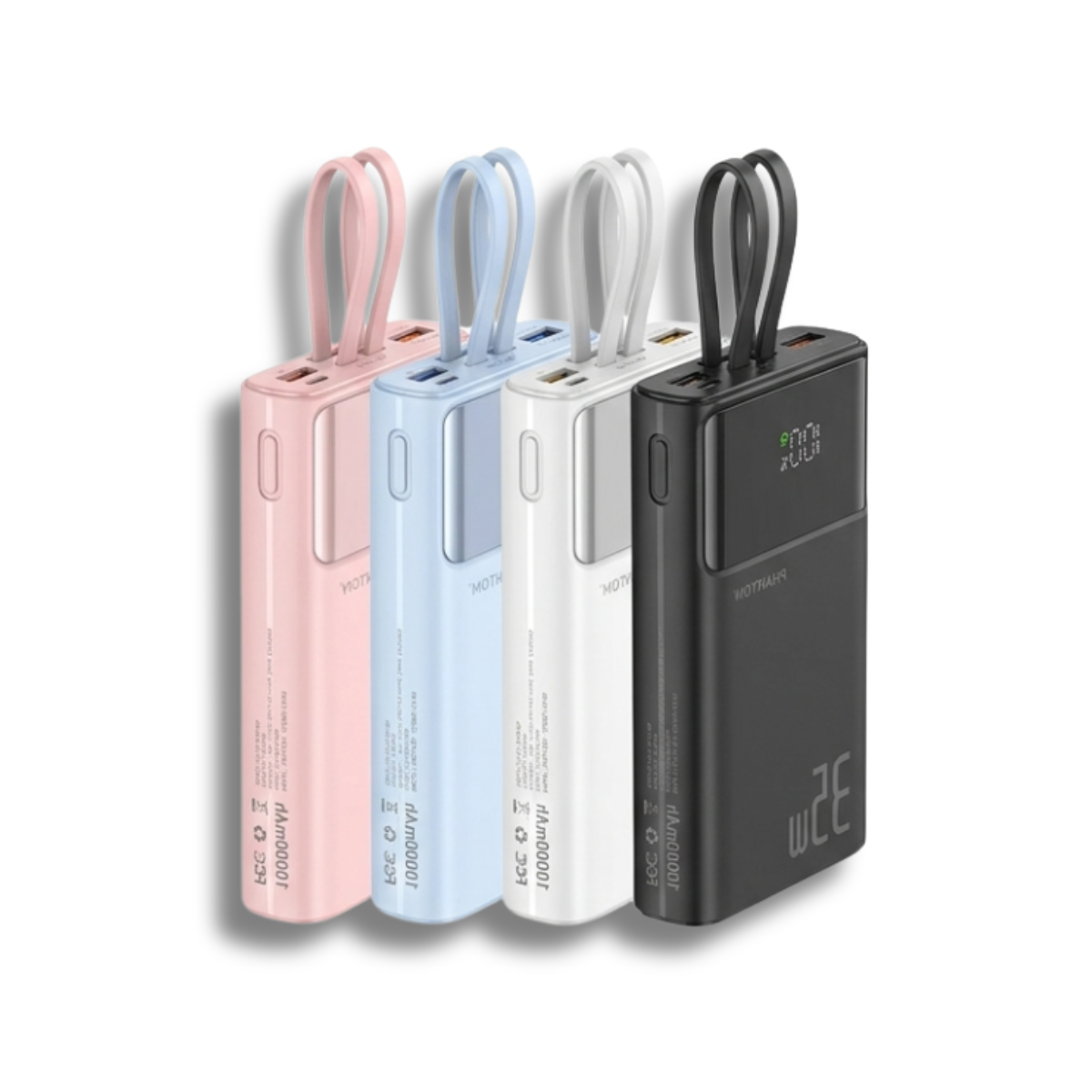 Pin Dự Phòng Phantom | Sạc Nhanh 35W PD | 20000mah | Thiết Kế Hiện Đại & Công Suất Mạnh Mẽ