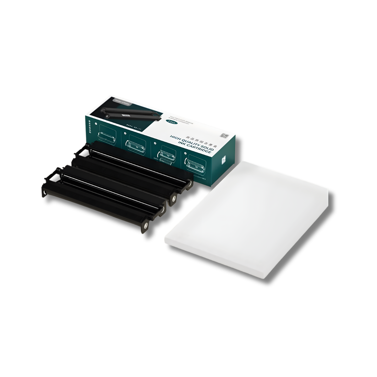 Ruy-băng mực (Ribbon) chính hãng cho máy in HPRT GT1 – Bộ 2 cuộn, In ấn sắc nét