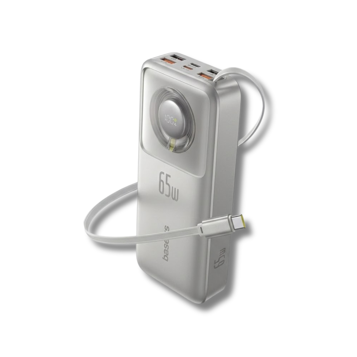 Pin Dự Phòng Baseus 65W 20000mAh | Cáp Type-C Tích Hợp Dạng Rút Thông Minh