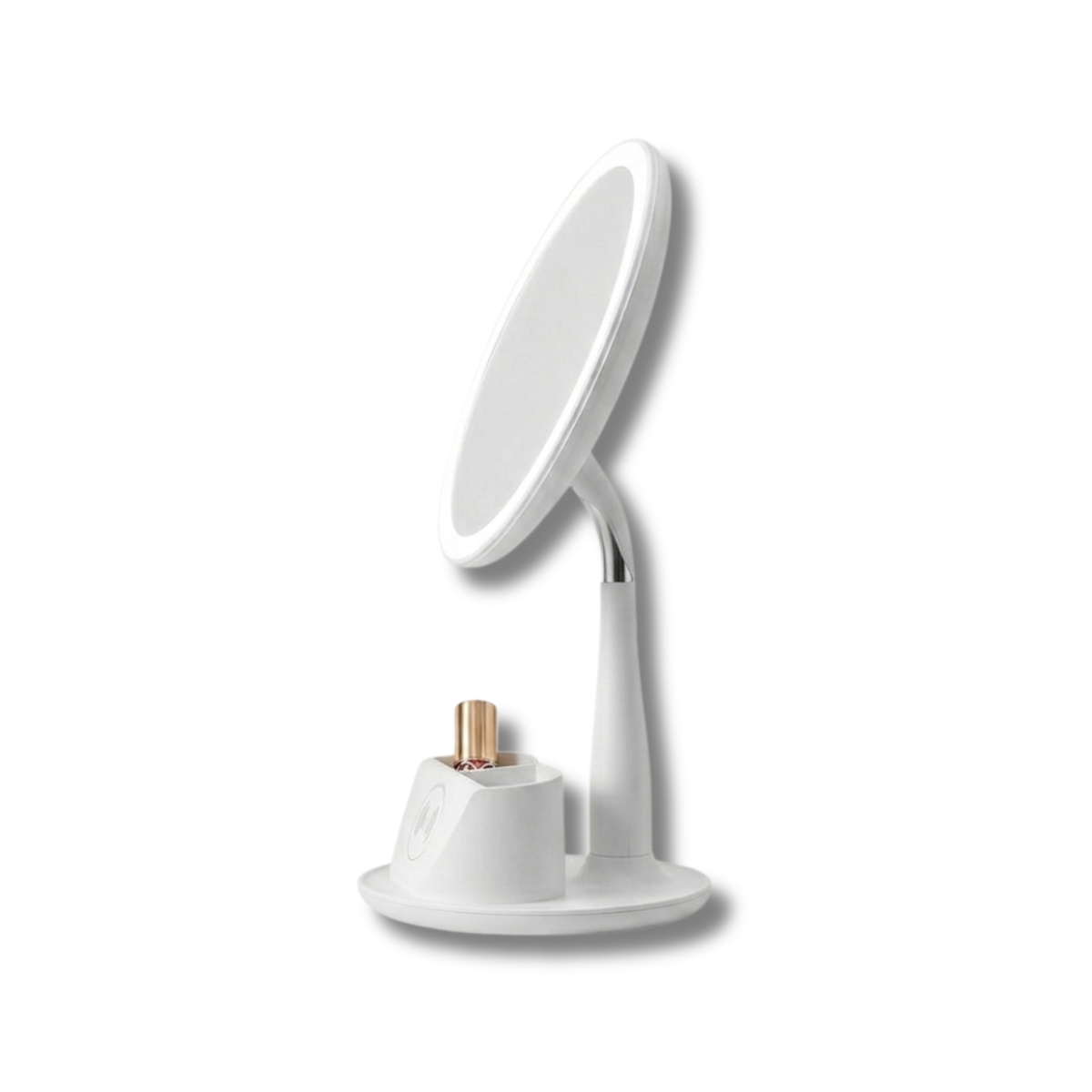 Gương Trang Điểm Thông Minh Dina LED Đa Năng 4in1 | 3 Chế Độ Ánh Sáng - Tích Hợp Sạc Không Dây & Khay Đồ