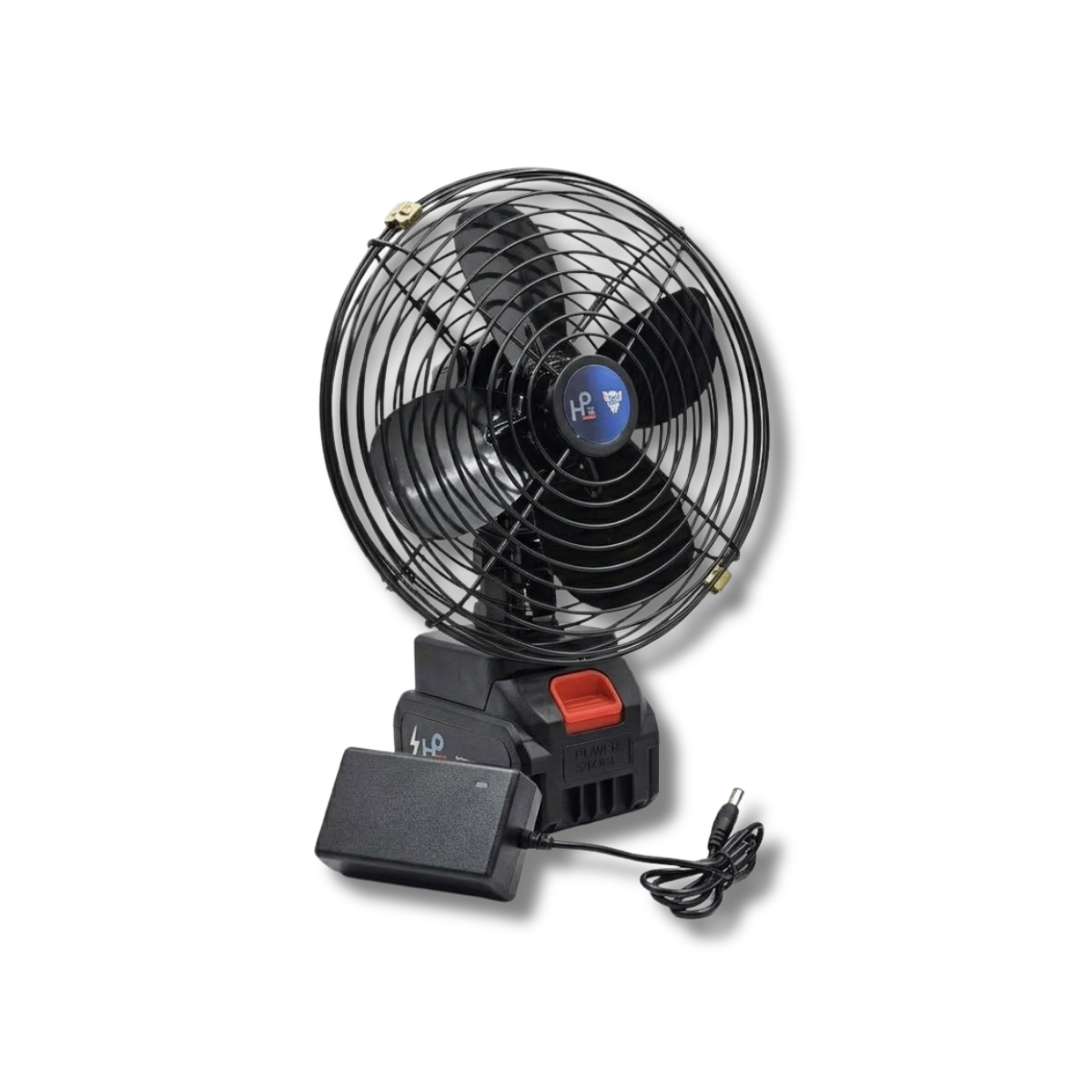 Quạt Tích Điện Mini Hãng HP | Chân Pin Phổ Thông – Lồng Cánh Sắt Siêu Bền