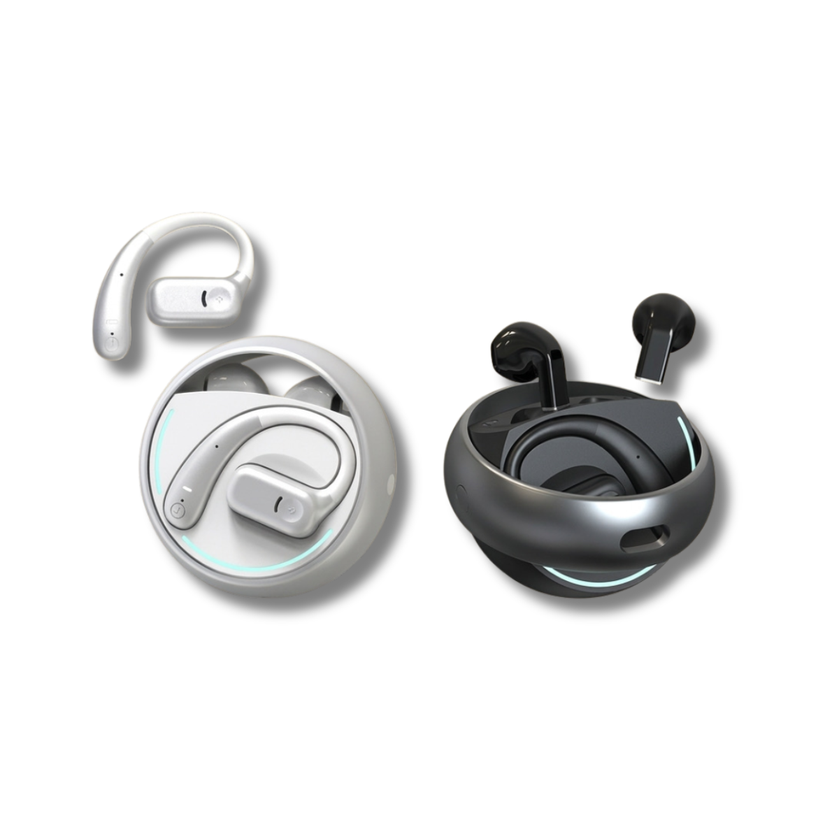 Tai Nghe Bluetooth Kinyo A20 Plus | 2 Cặp Tai Nghe Trong 1 Dock Sạc Xoay 360°