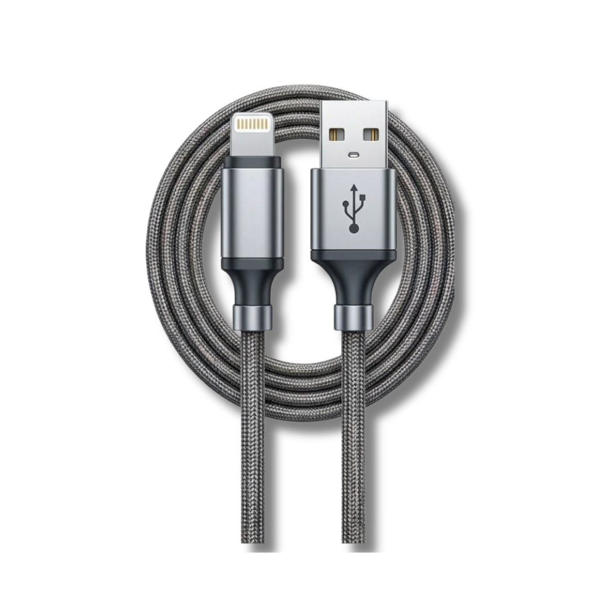 Cáp Sạc USB-A to Lightning | 12W 2m Bọc Vải Cao Cấp Chống Rối Siêu Bền
