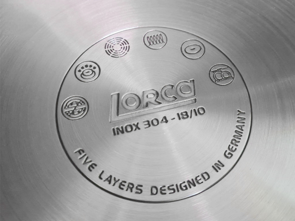 Bộ Nồi Đun Lorca TA 5018 Titanium | Bộ 7 Món Inox Cao Cấp