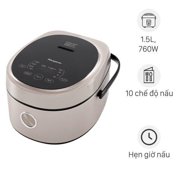 Nồi cơm điện tử Kangaroo 1.5 Lít KG15DR10