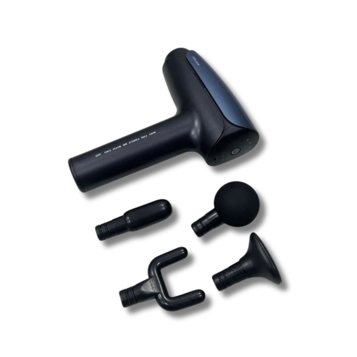 Súng Massage Cầm Tay PINOW Cao Cấp | 4 Đầu Massage Đa Năng 6 Cấp Độ