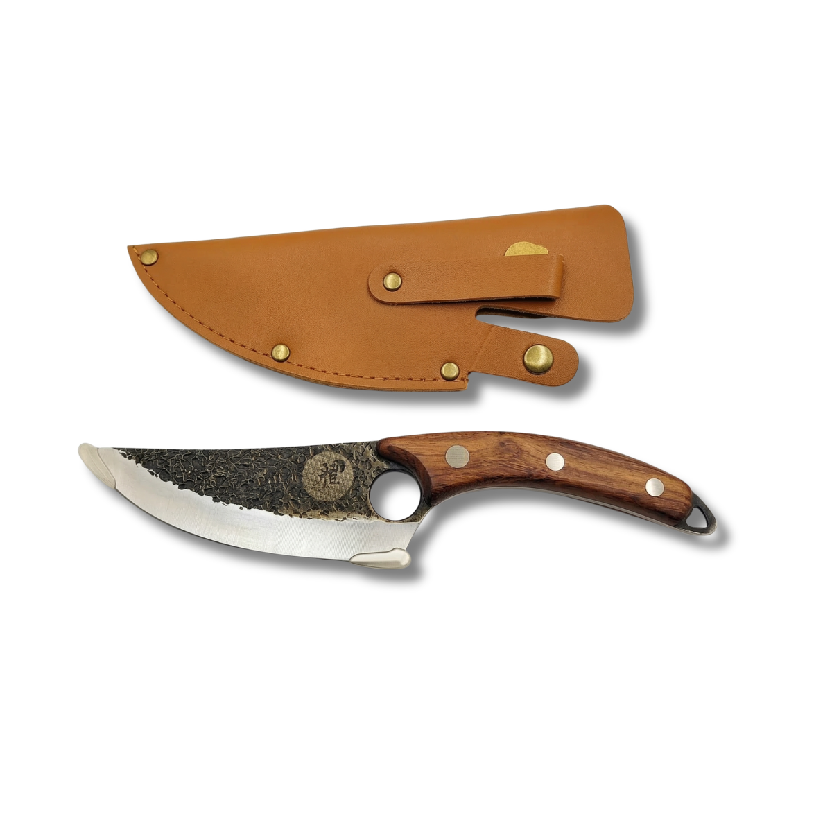 Dao Làm Bếp Dã Ngoại Đa Năng Nhật Bản Siêu Bền Bỉ | Thép 5Cr15MoV Cao Cấp Tặng Kèm Bao Da