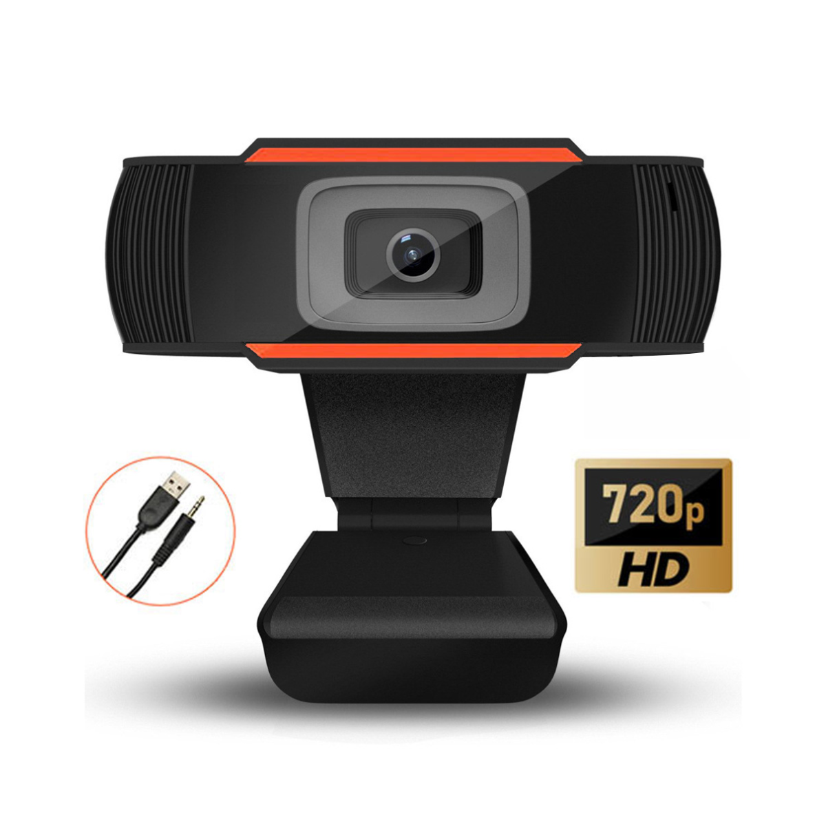 Webcam Full HD 720P Có Mic - Kết Nối USB Plug & Play