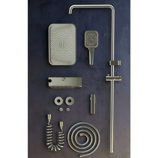 Sen Cây Tắm Đứng Phím Đàn Nóng Lạnh Thân Nhựa ABS | 4 Chế Độ Nước