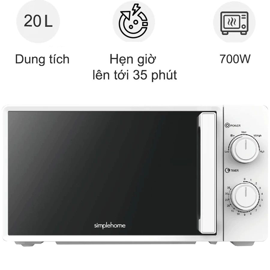 Lò Vi Sóng Simplehome F20MXP07-G70 20 Lít